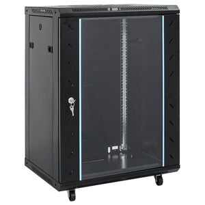 vidaXL 15U omrežna omarica z vrtljivimi nogami 19" IP20 60x45x86 cm