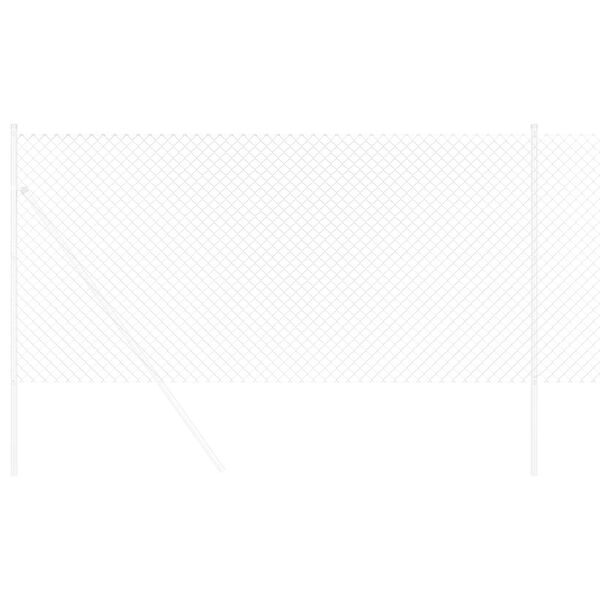 vidaXL Ograja iz verižne povezave srebrna 10 x 1,2 m Pocinkano jeklo