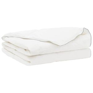 vidaXL Odeja FULDA 200 x 240 cm Poletje 100 GSM 90% gosje puhovje Bela