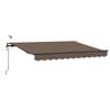 vidaXL Tkanina za senčnik Taupe 500 &times; 350 cm Poliester