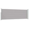 vidaXL Zložljiva stranska tenda za teraso 100x300 cm siva