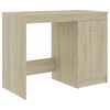 vidaXL Pisalna miza sonoma hrast 100x50x76 cm iverna plo&scaron;ča