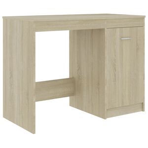 vidaXL Pisalna miza sonoma hrast 100x50x76 cm iverna plo&scaron;ča