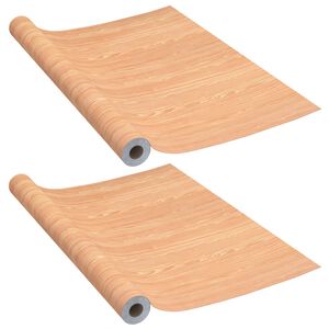 vidaXL Samolepilne folije za vrata 2 kosa ahorn 210x90 cm PVC