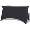 vidaXL Raztegljiva Prevleka za Mizo 2 kosa 120x60,5x74 cm Antracitna