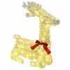 vidaXL 3D božični jelen LOVIISA 140 LED Toplo bela 55 x 22 x 63 cm