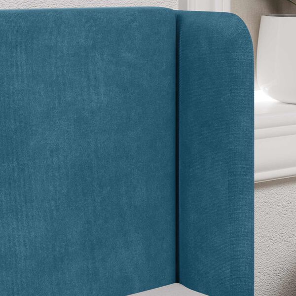 vidaXL U&scaron;esni vzglavnik Modra 40,5 x 40,5 x 4 cm Žamet