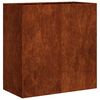 vidaXL Planter Rusty 80x40x80 cm Vremensko odporno jeklo