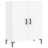 vidaXL Komoda bela 69,5x34x90 cm inženirski les
