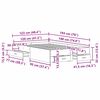 vidaXL Konstrukcija postelje Umetni hrast 120 x 190 cm Konstruiran les