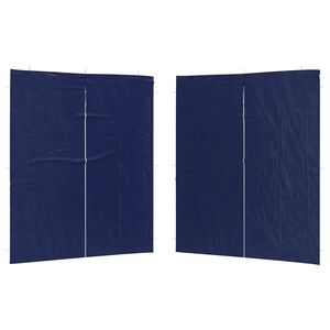 vidaXL Stranska stena zabavnega &scaron;otora 2 kos 200 x 195 cm Modra