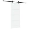 vidaXL Drsna vrata ORKDAL 86 x 198,5 cm Inženirski les Bela in črna