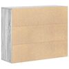 vidaXL Komoda siva sonoma 88x30x70 cm konstruiran les