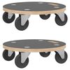 vidaXL Transportni voziček 2 kosa okrogli &Oslash;38x11,5 cm 250 kg