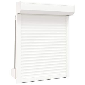 vidaXL Rolo zaslon Bela 70 x 100 cm Aluminij in poliuretan