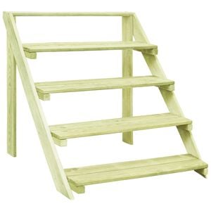 vidaXL Stojalo za rastline 80x80x80 cm impregnirana borovina