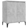 vidaXL Komoda betonsko siva 60x35x70 cm iverna plo&scaron;ča