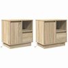 vidaXL Nočna omarica s predalom 2 pcs Sonoma hrast 50 x 34,5 x 50 cm.