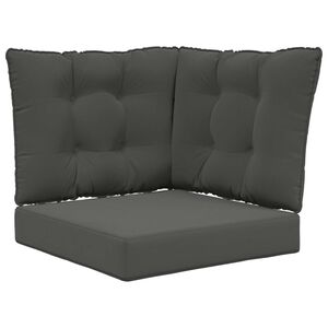 vidaXL Zunanja blazina za kavč Poliester Antracit 50,5 x 50,5 cm