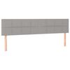 vidaXL Boxspring postelja z vzmetnico svetlo siva 120x190 cm blago
