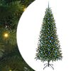 vidaXL Umestno božično drevo Zelena 210 cm PE in PVC