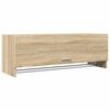 vidaXL Garderobna omara sonoma hrast 100x32,5x35 cm iverna plo&scaron;ča