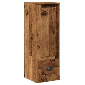 vidaXL Visoka omarica starinski les 36x35,5x103,5 cm inženirski les