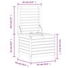 vidaXL Vrtni stolček za noge 62x63,5x53,5 cm impregnirana borovina