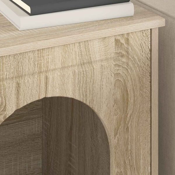 vidaXL Mačja hi&scaron;a Sonoma 53 x 52 x 62 cm Konstruiran les