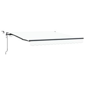 vidaXL Tkanina za senčnik Bela 300 x 250 cm Poliester