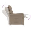 vidaXL Reclinerska stolica taupe Taupe 70.5 x 96.5 x 95 cm Poliester