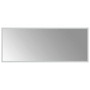 vidaXL LED kopalni&scaron;ko ogledalo z ogledalom Transparentno 100 x 40 cm