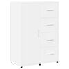 vidaXL Komoda bela 60x31x84 cm inženirski les