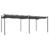 vidaXL Pergola s pomično streho antracitna 589x292x230 cm