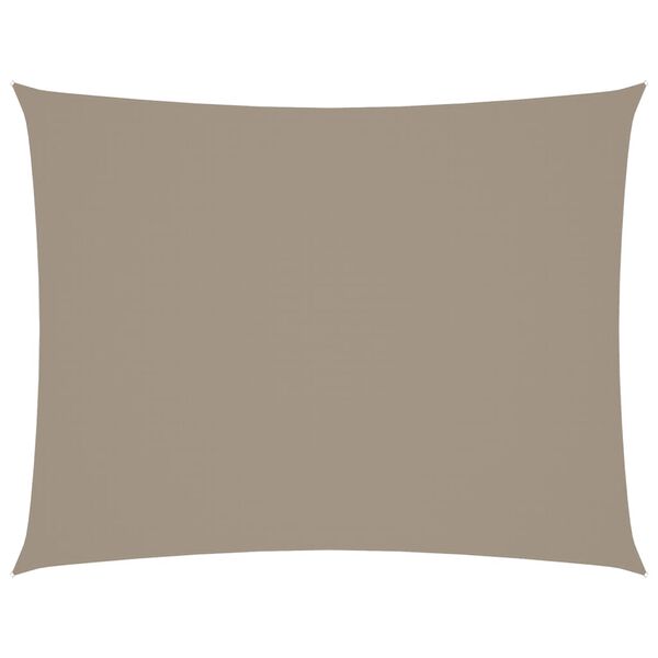 vidaXL Senčno jadro oksford blago pravokotno 5x6 m taupe