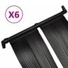 vidaXL Solarni grelni panel za bazen 6 kosov 80x620 cm