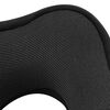 vidaXL Potovalna blazina za vrat Črna 27 x 26 x 14 cm Spominska pena