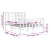 vidaXL Posteljni okvir brez vzmetnice 140x200 cm trdna borovina