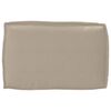 vidaXL Blazina za naslonjalo palete z blazino Taupe 60 x 40 x 12 cm
