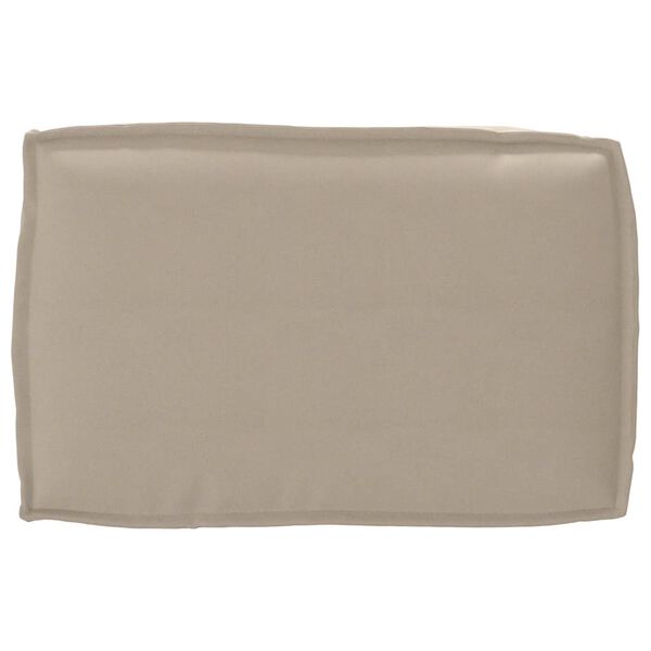 vidaXL Blazina za naslonjalo palete z blazino Taupe 60 x 40 x 12 cm