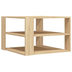 vidaXL Klubska mizica sonoma hrast 58x58x40 cm inženirski les