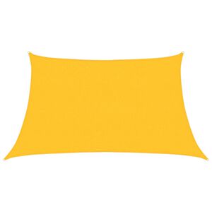 vidaXL Senčno jadro 160 g/m&sup2; rumeno 3/4x2 m HDPE