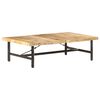 vidaXL Klubska mizica 142x90x42 cm trden mangov les