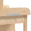 vidaXL Miza za sajenje z omarico 110,5x45x124,5 trden les jelke