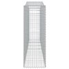 vidaXL Obokane gabion košare 8 kosov 400x50x140/160cm pocinkano železo