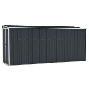 vidaXL Vrtna lopa antracitna 118x382x178 cm jeklo