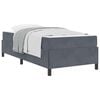 vidaXL Konstrukcija postelje Temno siva 80 x 200 cm blago