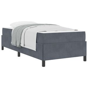 vidaXL Konstrukcija postelje Temno siva 80 x 200 cm blago
