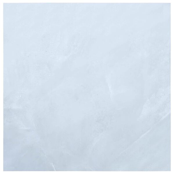 vidaXL Deske za talne obloge 55 pcs Bela 5,11 m&sup2; PVC