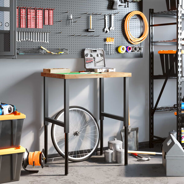 vidaXL Delovna miza 80x60x(73-99,5) cm trden akacijev les pravokotna